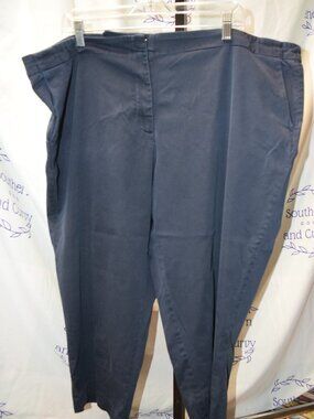 Elemental Stretch Navy Crop Slacks, Size 26
